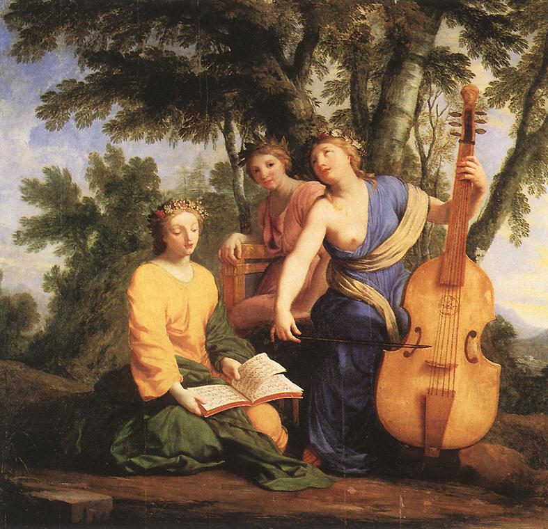 Melpomene, Erato and Polymnia